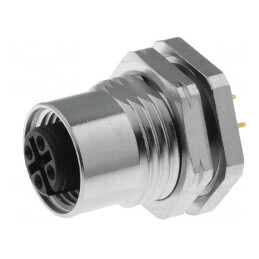Soclu M12 4-Pin Mamă Filet PG9 | Electronic-mag.ro | Componente Electronice