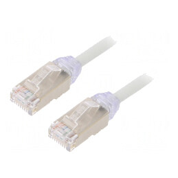 Patch cord F/UTP Cat 6a LSZH Gri 0.5m