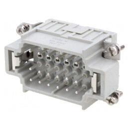 Conector HDC tată 18 pini 10A 400V | Electronic-mag.ro | Componente Electronice