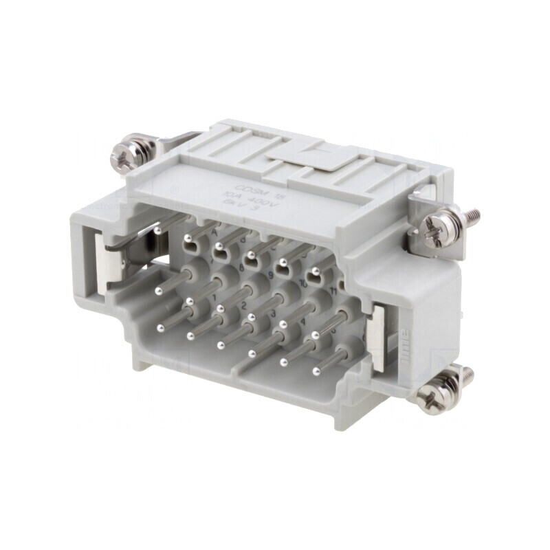 Conector HDC tată 18 pini 10A 400V | Electronic-mag.ro | Componente Electronice