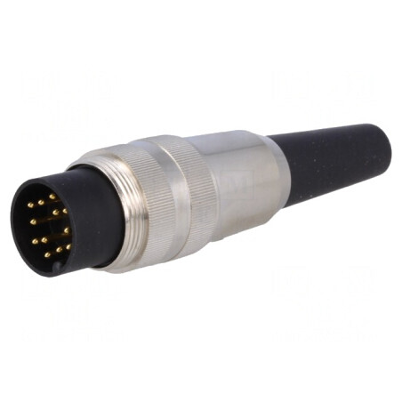 Mufă Tată Lipire pe Cablu 12 PIN 3A 60V M16 Drept | Electronic-mag.ro | Componente Electronice