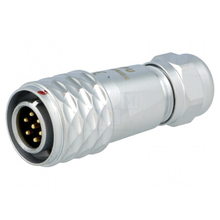 Mufă SF12 tată 7 pini IP67 4-6,5mm 5A 125V | Electronic-mag.ro | Componente Electronice