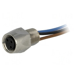 Conector M8 0,5m Mamă cu Cabluri Soclu E 4A și Filet M8 | Electronic-mag.ro | Componente Electronice
