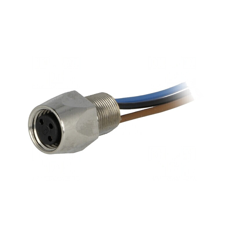 Conector M8 0,5m Mamă cu Cabluri Soclu E 4A și Filet M8 | Electronic-mag.ro | Componente Electronice