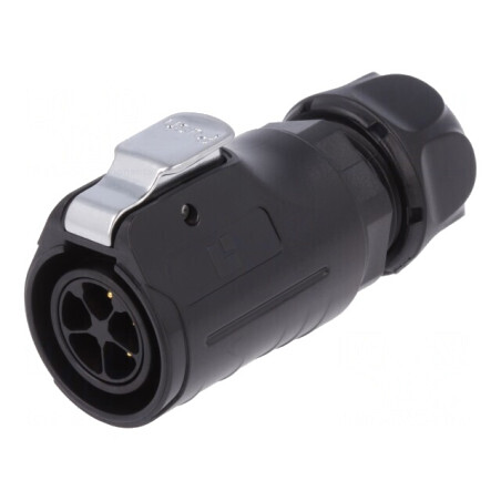 Mufă Circulară 5 Pin Aurită 12A 20mm | Electronic-mag.ro | Componente Electronice