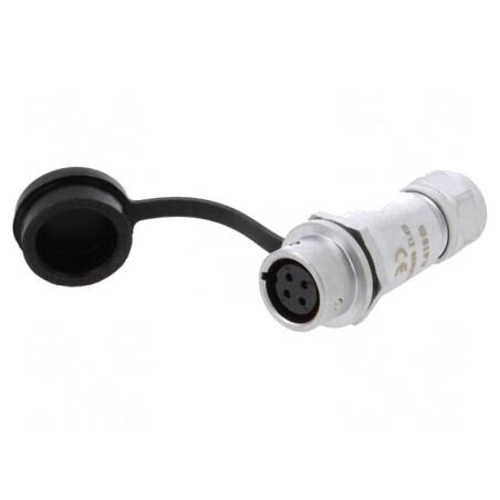 Mufă SF12 Mamă 4 PIN IP67 5A 200V Lipire Pe Cablu | Electronic-mag.ro | Componente Electronice