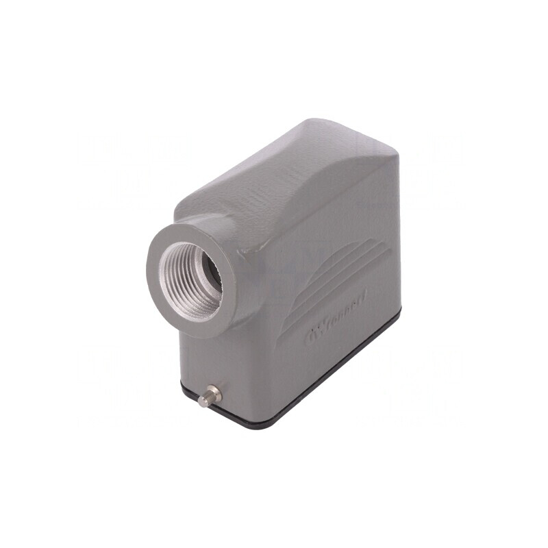 Carcasă pentru conectori HDC 10A cablu metal | Electronic-mag.ro | Componente Electronice