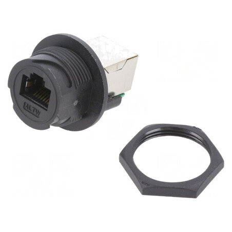 Adaptor PIN 8 Cat 5e Plastic 8p8c IP67 Drept | Electronic-mag.ro | Componente Electronice