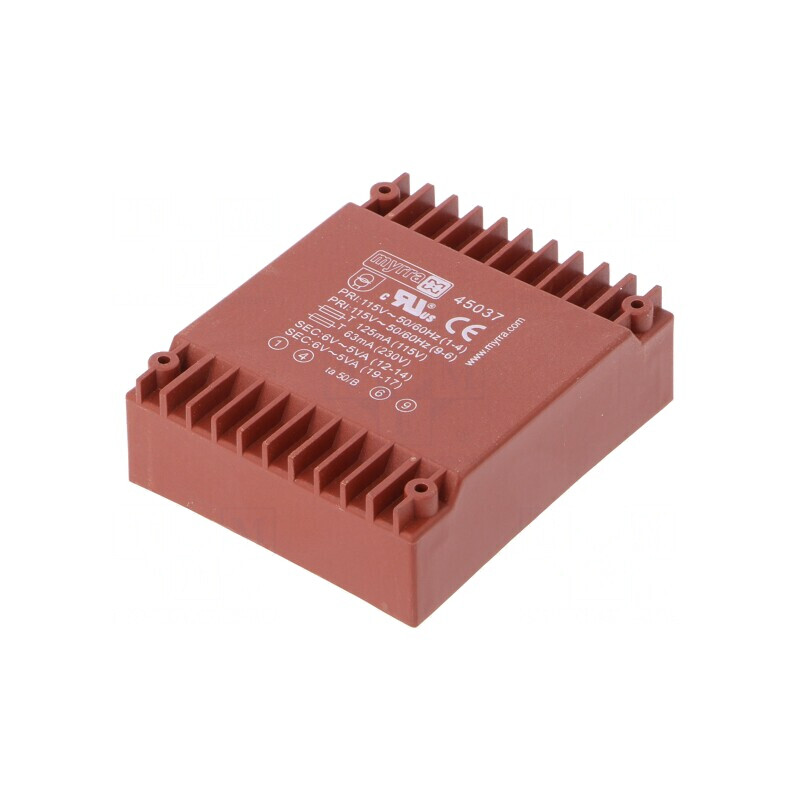 Transformator Încapsulat 10VA 115VAC/230VAC 6V 6V 833mA PCB | Electronic-mag.ro | Componente Electronice