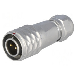 Mufă SF12 tată 2 PIN IP67 13A 250V lipire pe cablu 4-6.5mm | Electronic-mag.ro | Componente Electronice