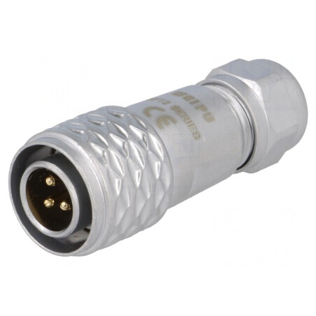 Mufă SF12 tată 3 PIN IP67 13A 250V | Electronic-mag.ro | Componente Electronice