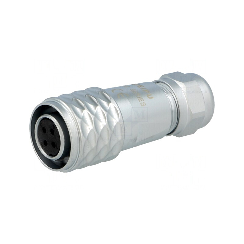 Mufă SF12 mamă 4 PIN IP67 4-6,5mm 5A 200V | Electronic-mag.ro | Componente Electronice
