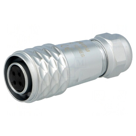 Mufă SF12 mamă 4 PIN IP67 4-6,5mm 5A 200V | Electronic-mag.ro | Componente Electronice