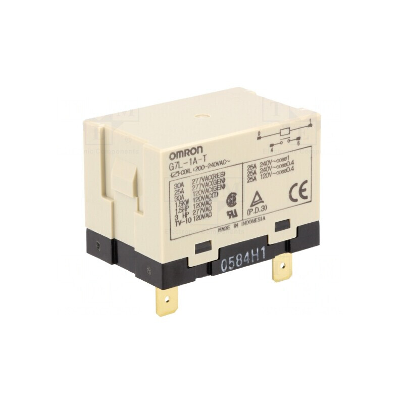 Releu Electromagnetic SPST-NO 230VAC G7L | Electronic-mag.ro | Componente Electronice