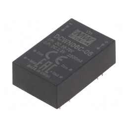 Convertor DC/DC 6W 36-72V la 5V/-5V DIP24 | Electronic-mag.ro | Componente Electronice
