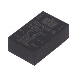 Convertor DC/DC 6W 18-36V la 12V 500mA DIP24 | Electronic-mag.ro | Componente Electronice