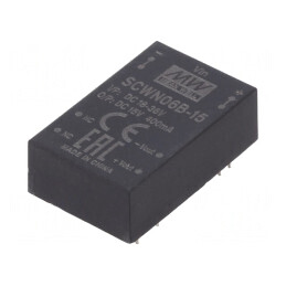 Convertor DC/DC 6W 18-36V la 15V 400mA DIP24 | Electronic-mag.ro | Componente Electronice