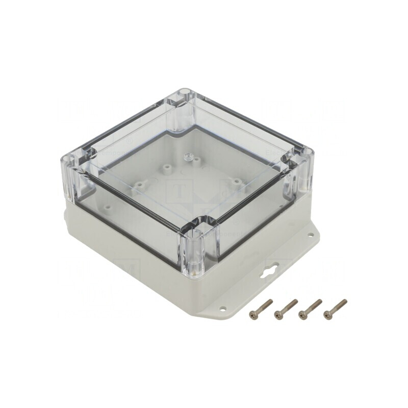 Carcasă Universală 120x120x60mm Gri Deschis ABS-PC | Electronic-mag.ro | Componente Electronice