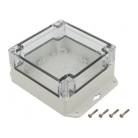 Carcasă Universală 120x120x60mm Gri Deschis ABS-PC | Electronic-mag.ro | Componente Electronice