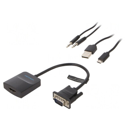Convertor HDMI 1.4, 0,15m, Negru | Electronic-mag.ro | Componente Electronice