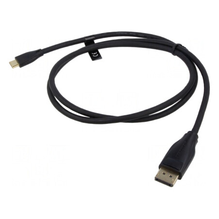 Adaptor DisplayPort la USB C Aurit 1m PVC | Electronic-mag.ro | Componente Electronice