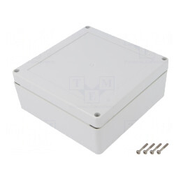 Carcasă Universală ABS 150x150x60mm cu Bucșă din Alamă | Electronic-mag.ro | Componente Electronice