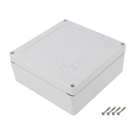 Carcasă Universală ABS 150x150x60mm cu Bucșă din Alamă | Electronic-mag.ro | Componente Electronice