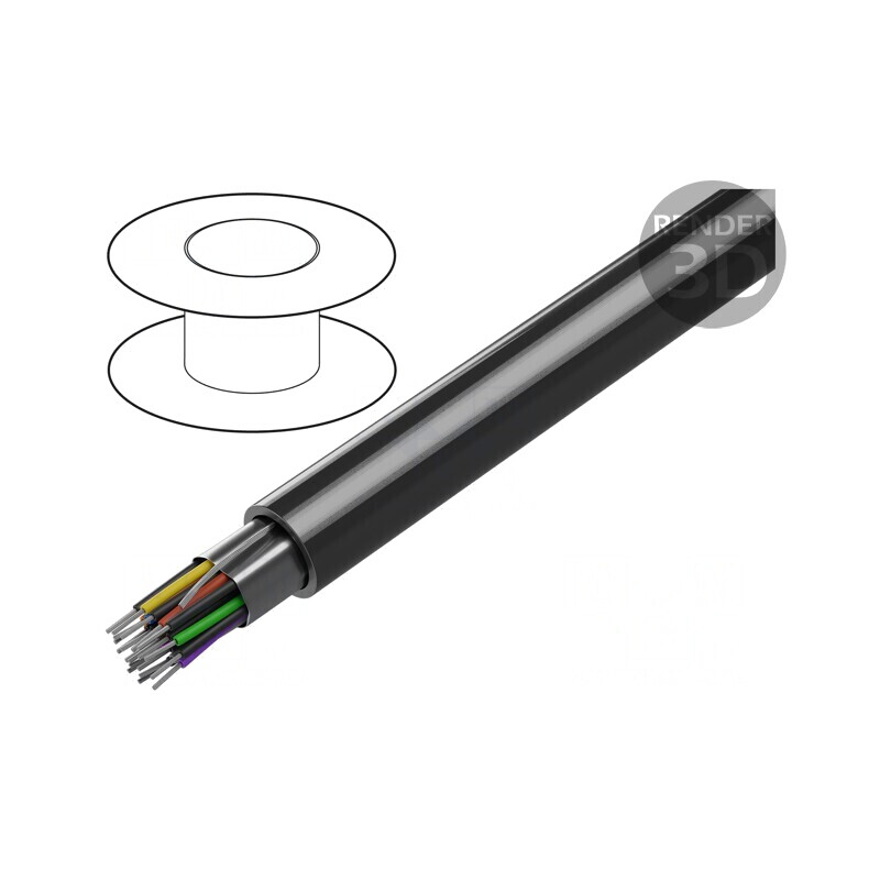 Cablu RS232 ecranat Al-PET, 10x2x24AWG, PVC, 10m | Electronic-mag.ro | Componente Electronice