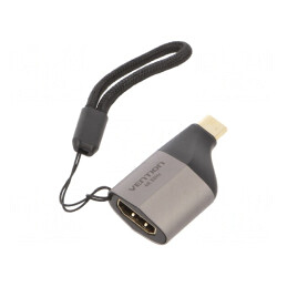 Adaptor HDMI 1.4 USB C Aurit Gri | Electronic-mag.ro | Componente Electronice