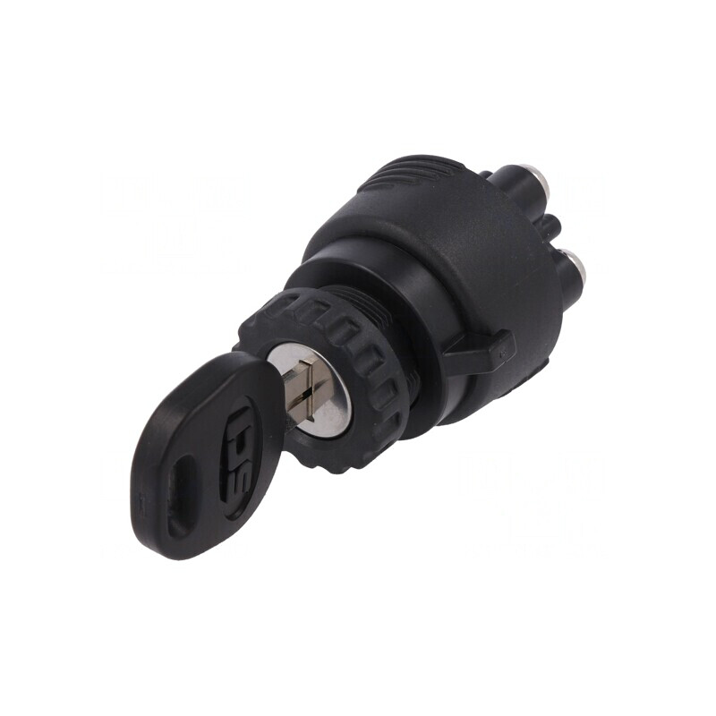 Întrerupător cu Cheie 3 Pos. Ø22mm 30° | Electronic-mag.ro | Componente Electronice Întrerupător cu Cheie 3 Pos. Ø22mm 30° | Electronic-mag.ro | Componente Electronice