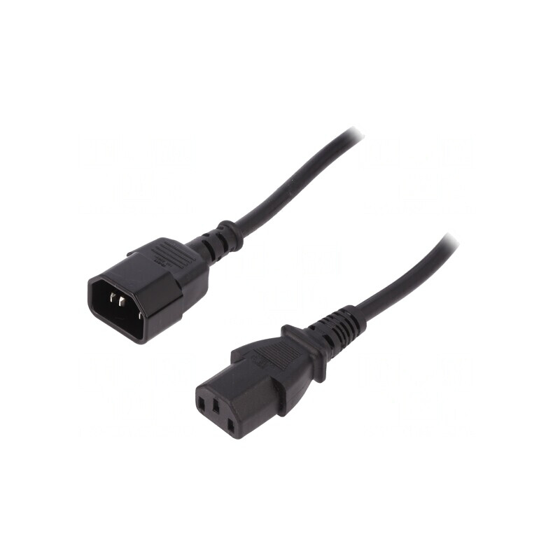 Cablu Prelungitor IEC C13-C14 5m Negru 10A 250V | Electronic-mag.ro | Componente Electronice Cablu Prelungitor IEC C13-C14 5m Negru 10A 250V | Electronic-mag.ro | Componente Electronice