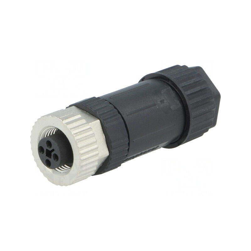 Mufă M12 4 PIN mamă pe cablu cu şurub | Electronic-mag.ro | Componente Electronice