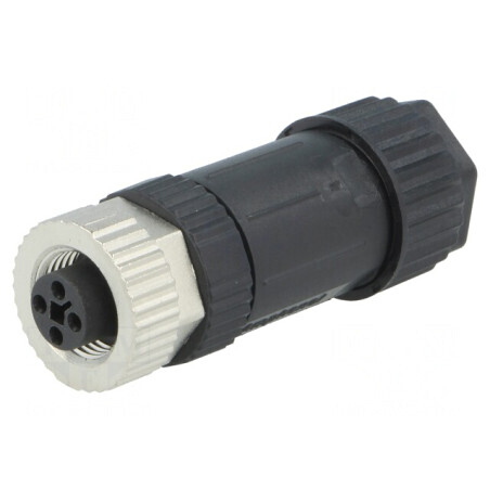 Mufă M12 4 PIN mamă pe cablu cu şurub | Electronic-mag.ro | Componente Electronice