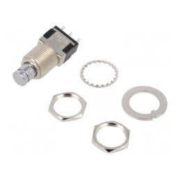 Comutator apăsare 2 SPDT 6A 125VAC 6VDC | Electronic-mag.ro | Componente Electronice