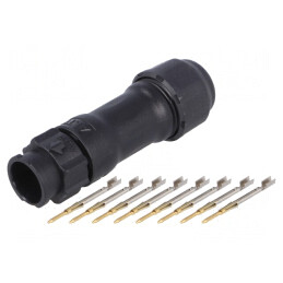 Conector Circular Tată Crimpat 8PIN 22-20AWG X-Lok | Electronic-mag.ro | Componente Electronice