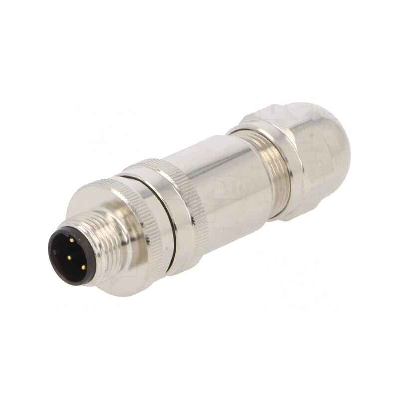 Mufă M12 4-PIN Ethernet IP67 Drept 250V | Electronic-mag.ro | Componente Electronice