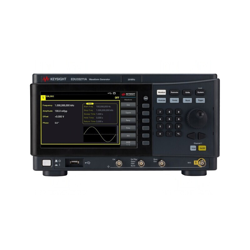 Generator de Funcții Arbitrary 20MHz LCD 7 Ch 100-240VAC EDU33211A | Electronic-mag.ro | Componente Electronice
