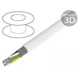 Cablu Alpha Essential C&C 6x22AWG PTFE Alb 30,5m | Electronic-mag.ro | Componente Electronice