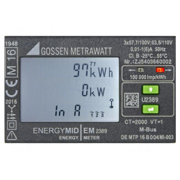 Contor digital,pentru montare pentru şină DIN LCD 230V,400V, U2389-V027 | Electronic-mag.ro | Componente Electronice