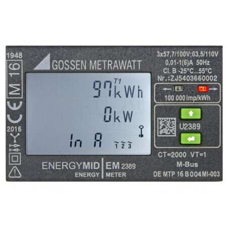 Contor digital,pentru montare pentru şină DIN LCD 230V,400V, U2389-V027 | Electronic-mag.ro | Componente Electronice