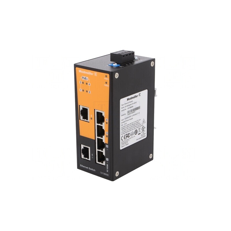 Switch PoE Ethernet 6 Porturi Neadministrabil 12-57VDC | Electronic-mag.ro | Componente Electronice