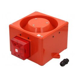 Sirenă Luminoasă și Acustică 230VAC cu Lumină Flash | Electronic-mag.ro | Componente Electronice