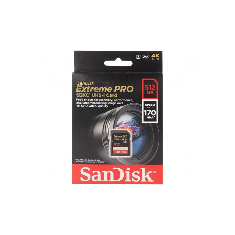 Card de memorie Extreme Pro SDXC 512GB 170MB/s | Electronic-mag.ro | Componente Electronice