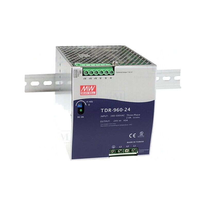 Alimentator Pulsatoriu DIN 960W 24V 40A | Electronic-mag.ro | Componente Electronice