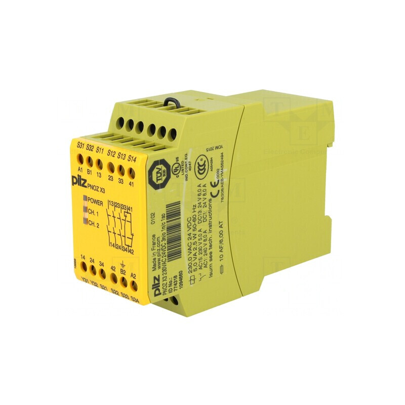 Releu de siguranță PNOZ X3 230VAC 24VDC | Electronic-mag.ro | Componente Electronice