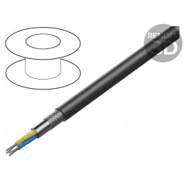 Cablu Ethernet Industrial S/FTP Cat 6a 4x2x26AWG PVC | Electronic-mag.ro | Componente Electronice