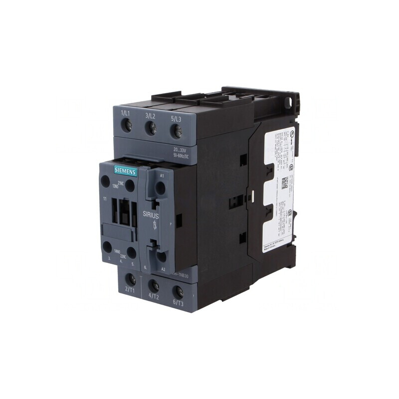 Contactor 3-Poli 50A cu 3 Contacte Auxiliare NO/NC | Electronic-mag.ro | Componente Electronice
