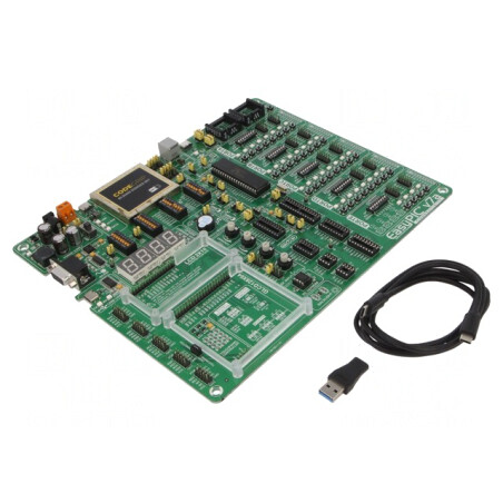 Kit Dezvoltare Microchip PIC18F45K22 EASYPIC V7A 1kb EEPROM | Electronic-mag.ro | Componente Electronice