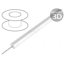 Cablu HookUp Wire Litat Silicon Alb 30,5m | Electronic-mag.ro | Componente Electronice