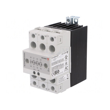Releu semiconductor 20A 3-fazat 42-660VAC | Electronic-mag.ro | Componente Electronice